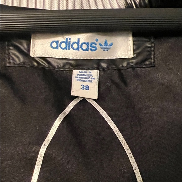 adidas Black Faux Fur Varsity Jacket - Picture 6 of 6